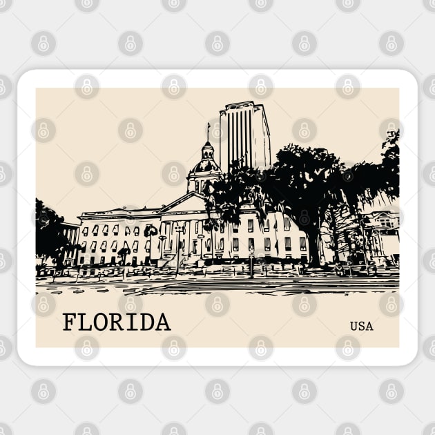 Florida State USA Sticker by Lakeric